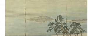 松浜図屏風