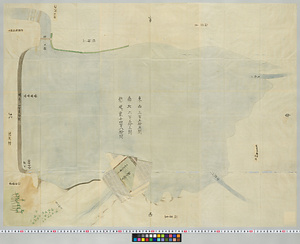 狭山池西除普請略図