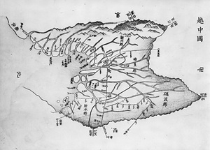 郵便線路図(越中国)