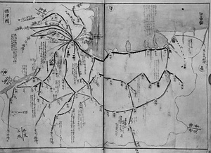 郵便線路図(播磨国)