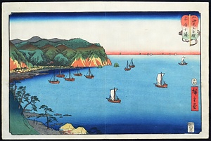 版画「山海見立相撲　安房小湊」