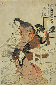 江戸名物錦画耕作・画師、板木師