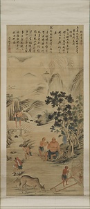 潘敦仔行楽図（模本）