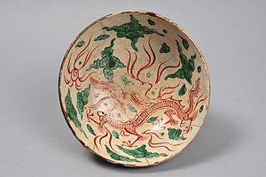 色絵龍鳳文鉢