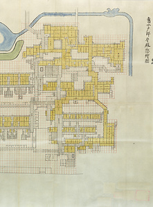 旧水戸邸御守殿向惣絵図