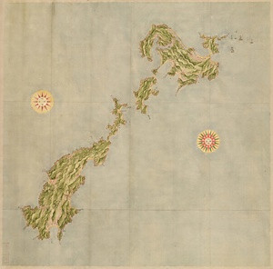 九州沿海図（大図）第十五 甑島