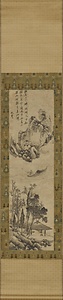 江湖独釣図軸