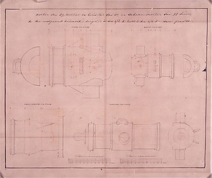大砲等設計図及び切形