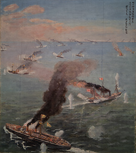 日清戦争黄海々戦図