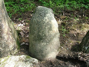 大明神沢の草木塔