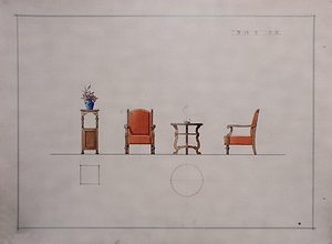 後久洋家具店製作家具図面及び関連書類