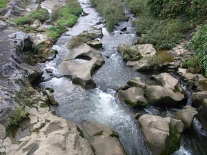 中元寺川の甌穴群