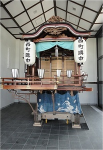 朝代神社祭礼芸屋台・見送幕