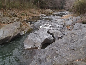 遠山の甌穴群