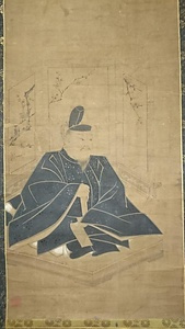 紙本淡彩　束帯天神図