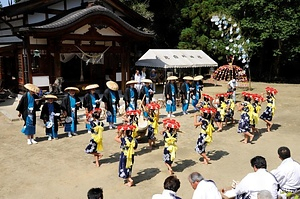 比自岐神社の祇園踊