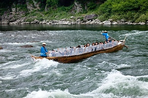 天竜川の舟下り