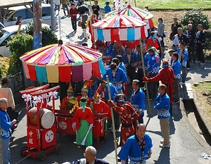 亀山八幡の祭りはやし行事