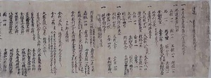 阿刀家伝世資料文書（阿刀文書）鎌倉時代