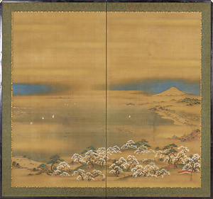 花見遊楽図屏風