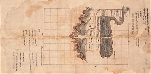 越前国坂井郡高串村東大寺大修多羅供分田図案（東大寺開田図）