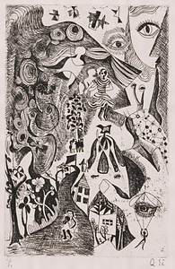 版画集『瑛九・銅版画 SCALE III』 3 ヴァイオリン