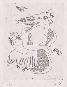 版画集『瑛九・銅版画 SCALE IV』 19 人魚