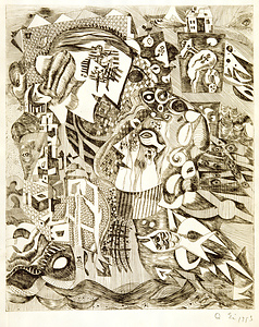 版画集『瑛九・銅版画 SCALE I』 4 母