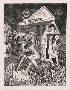 版画集『瑛九・銅版画 SCALE II』　7　春