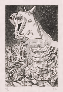 版画集『瑛九・銅版画 SCALE III』 17 馬