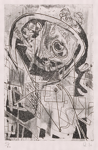 版画集『瑛九・銅版画 SCALE III』 40 黒い線