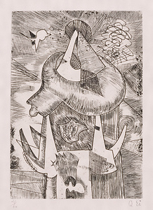 版画集『瑛九・銅版画 SCALE III』 43 雲