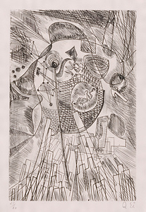 版画集『瑛九・銅版画 SCALE III』 44 都会