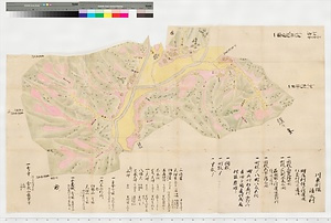 川原渕組清水村絵図