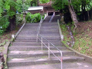 明石寺石段及び石垣