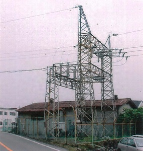 上毛電気鉄道大胡駅受電鉄塔