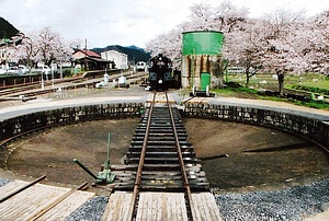 若桜鉄道若桜駅機関車転車台