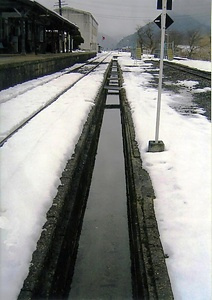 若桜鉄道若桜駅流雪溝