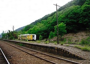 わたらせ渓谷鐵道足尾駅下り線プラットホーム