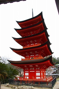 厳島神社五重塔