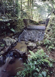 旧美歎水源地水道施設 通リ谷量水堰