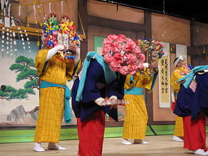 石井の七福神と田植踊