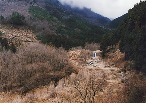 綿向山麓の接触変質地帯