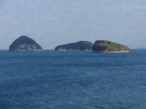 絹島および丸亀島