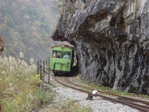 立山砂防工事専用軌道