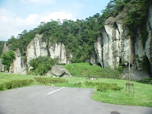 大谷の奇岩群　<BR/>　御止山<BR/>　越路岩