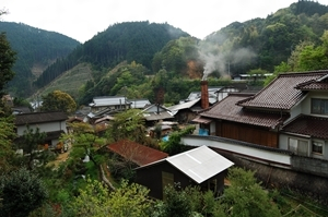 小鹿田焼の里