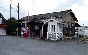 天竜浜名湖鉄道遠州森駅本屋及び上りプラットホーム