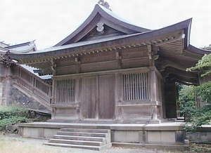 鳥海山大物忌神社吹浦口ノ宮拝殿及び登廊