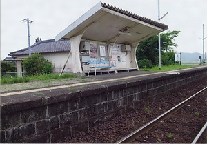 くま川鉄道川村駅待合所